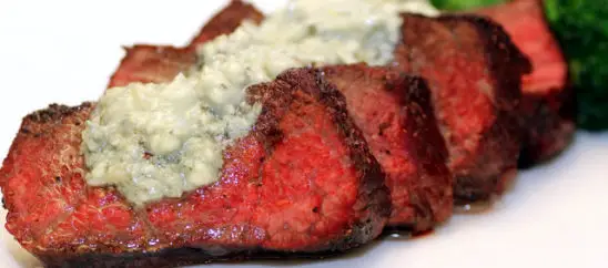 Beef with Blue Cheese Butter