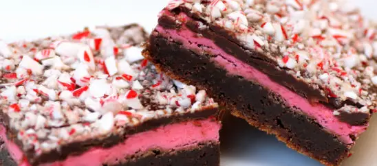 Peppermint Candy Cane Brownies