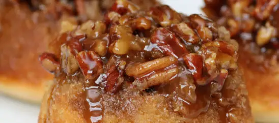 Sticky Pecan Upside-Down Baby Cakes
